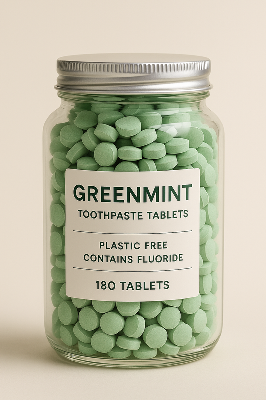 GreenMint Natural Fluoride Toothpaste Tablets – 90 Day Supply